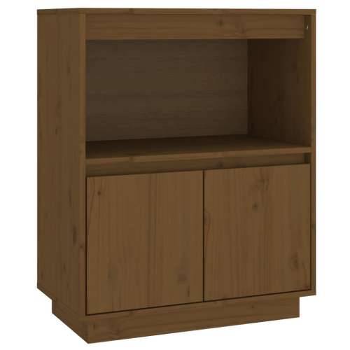 Komoda smeđa boja meda 60 x 34 x 75 cm od masivne borovine - boja meda 1 Cijena