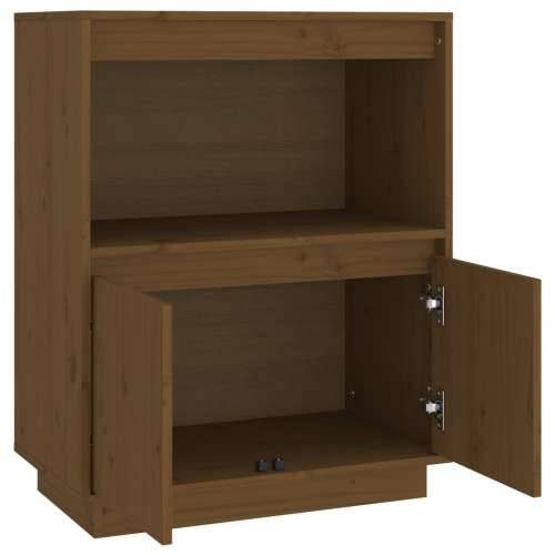 Komoda smeđa boja meda 60 x 34 x 75 cm od masivne borovine - boja meda 1 Cijena