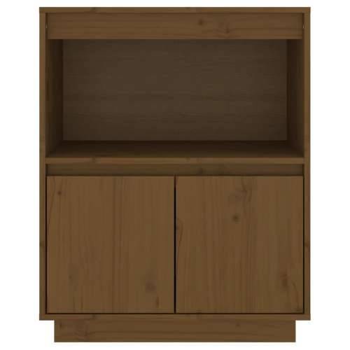 Komoda smeđa boja meda 60 x 34 x 75 cm od masivne borovine - boja meda 1 Cijena