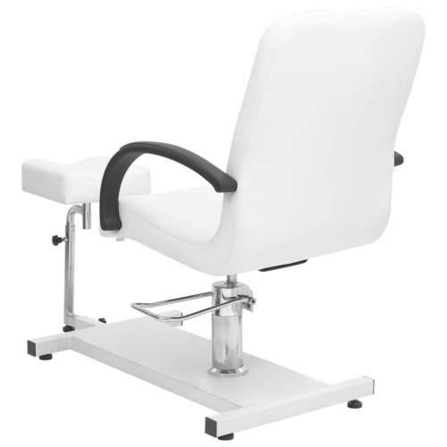 Stolica za masažu s osloncem bijela 127x60x98 cm umjetna koža Cijena