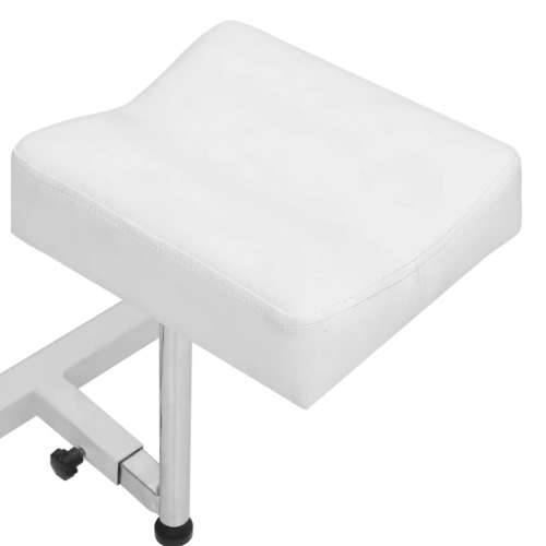 Stolica za masažu s osloncem bijela 127x60x98 cm umjetna koža Cijena