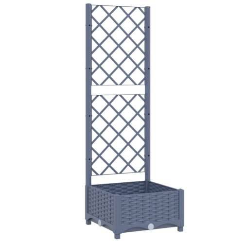Vrtna sadilica s rešetkom plava siva 40 x 40 x 121,5 cm PP - Plavo-siva 40 x 40 x 121.5 cm 1 Cijena