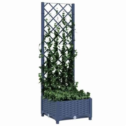 Vrtna sadilica s rešetkom plava siva 40 x 40 x 121,5 cm PP - Plavo-siva 40 x 40 x 121.5 cm 1 Cijena