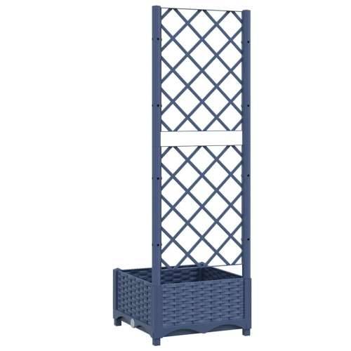 Vrtna sadilica s rešetkom plava siva 40 x 40 x 121,5 cm PP - Plavo-siva 40 x 40 x 121.5 cm 1 Cijena