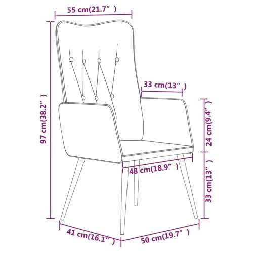 Fotelja s krilnim naslonom od platna smeđa Cijena