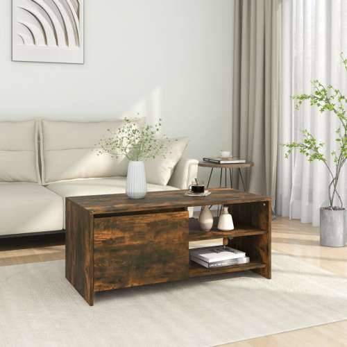 Stolić za kavu boja hrasta 102x50x45 cm konstruirano drvo - Dimljeni hrast 1 Cijena