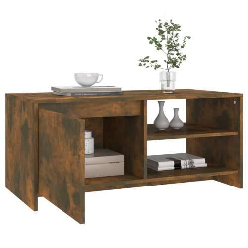 Stolić za kavu boja hrasta 102x50x45 cm konstruirano drvo - Dimljeni hrast 1 Cijena