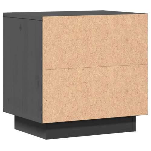 Noćni ormarići 2 kom sivi 40 x 30 x 40 cm od masivne borovine - Siva 2 Cijena