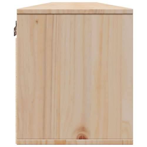 Zidni ormarići 2 kom 100 x 30 x 35 cm od masivne borovine - Prirodna 2 1 Cijena