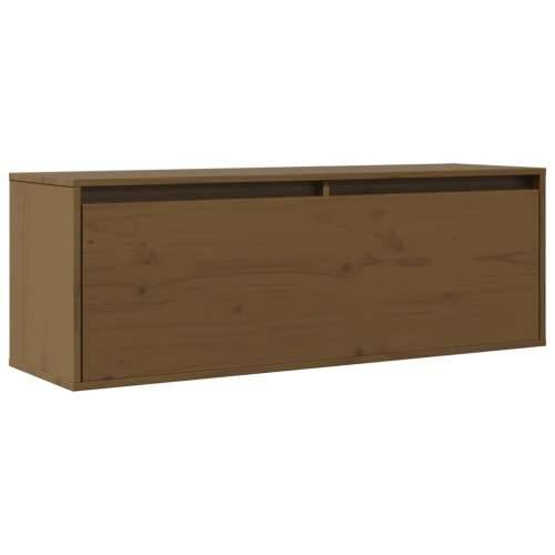 Zidni ormarić boja meda 100 x 30 x 35 cm od masivne borovine - boja meda 1 Cijena