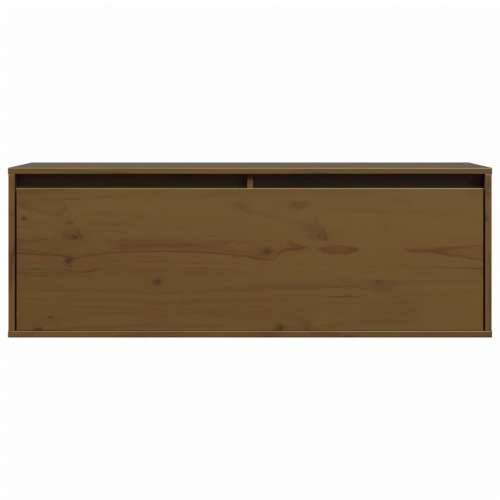 Zidni ormarić boja meda 100 x 30 x 35 cm od masivne borovine - boja meda 1 Cijena