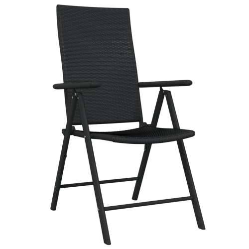 Vrtna garnitura - 3-dijelni vrtni blagovaonski set crni - Dužina stola 80 cm 2 Cijena