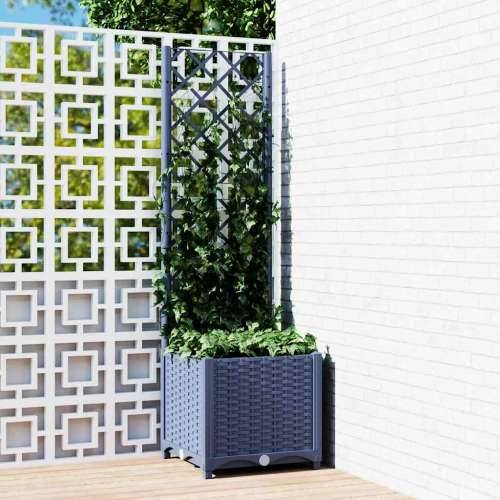 Vrtna sadilica s rešetkom plava siva 40 x 40 x 136 cm PP - Plavo-siva 40 x 40 x 136 cm 1 Cijena