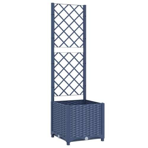 Vrtna sadilica s rešetkom plava siva 40 x 40 x 136 cm PP - Plavo-siva 40 x 40 x 136 cm 1 Cijena