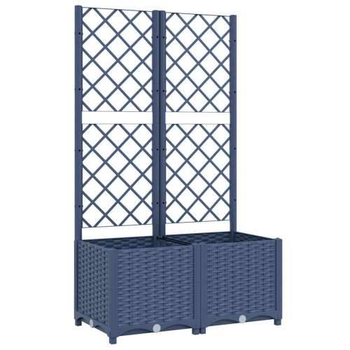 Vrtna sadilica s rešetkom plava siva 80 x 40 x 136 cm PP - Plavo-siva 80 x 40 x 136 cm 1 Cijena