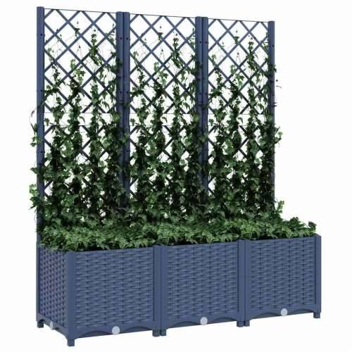 Vrtna sadilica s rešetkom plava siva 120 x 40 x 136 cm PP - Plavo-siva 120 x 40 x 136 cm 1 Cijena