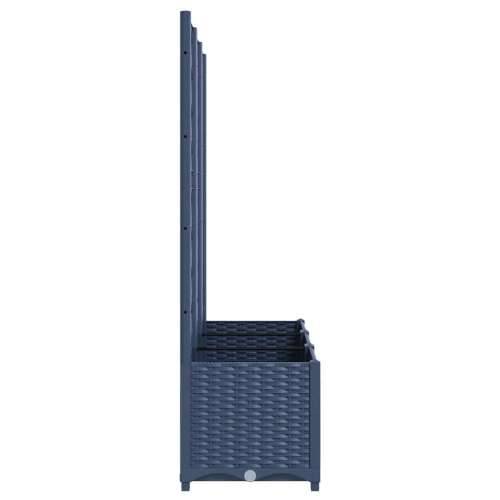 Vrtna sadilica s rešetkom plava siva 120 x 40 x 136 cm PP - Plavo-siva 120 x 40 x 136 cm 1 Cijena