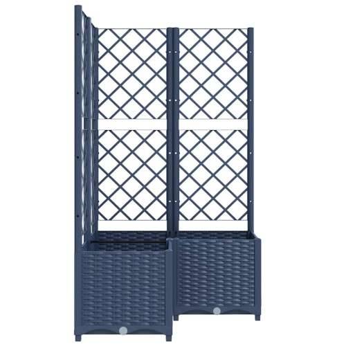 Vrtna sadilica s rešetkom plava siva 80 x 80 x 136 cm PP - Plavo-siva 80 x 80 x 136 cm 1 Cijena