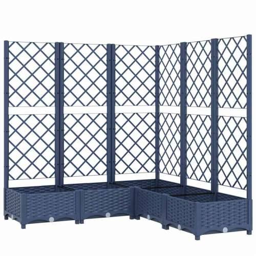 Vrtna sadilica s rešetkom plava siva 120 x 120 x 121,5 cm PP - Plavo-siva 120 x 120 x 121.5 cm 1 Cijena
