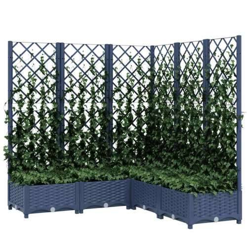 Vrtna sadilica s rešetkom plava siva 120 x 120 x 121,5 cm PP - Plavo-siva 120 x 120 x 121.5 cm 1 Cijena