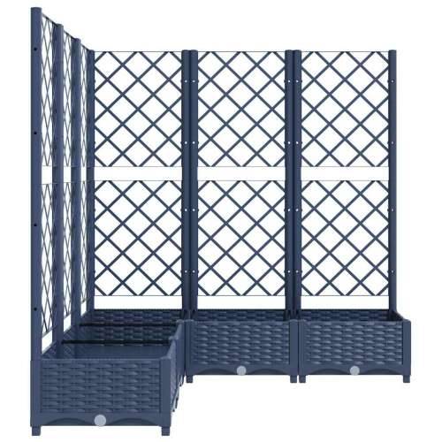 Vrtna sadilica s rešetkom plava siva 120 x 120 x 121,5 cm PP - Plavo-siva 120 x 120 x 121.5 cm 1 Cijena