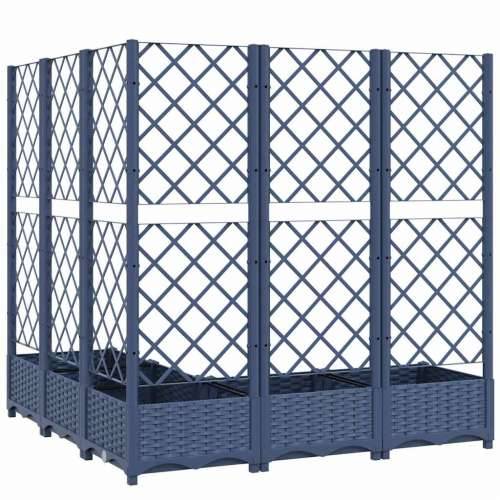 Vrtna sadilica s rešetkom plava siva 120 x 120 x 121,5 cm PP - Plavo-siva 120 x 120 x 121.5 cm 1 Cijena
