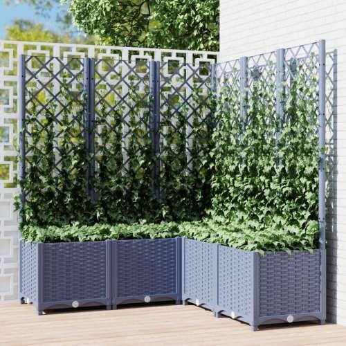 Vrtna sadilica s rešetkom plava siva 120 x 120 x 136 cm PP - Plavo-siva 120 x 120 x 136 cm 1 Cijena