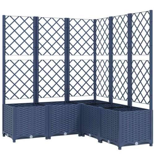Vrtna sadilica s rešetkom plava siva 120 x 120 x 136 cm PP - Plavo-siva 120 x 120 x 136 cm 1 Cijena