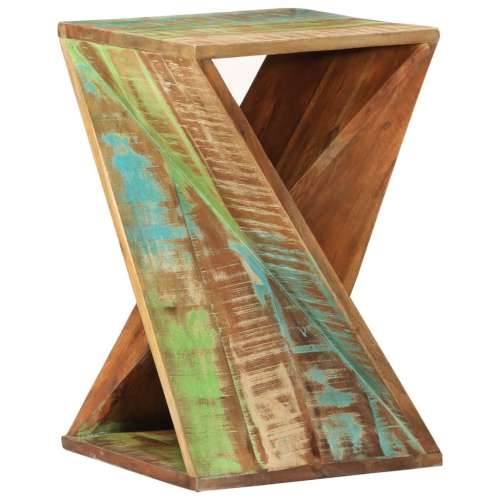 Bočni stolić 35 x 35 x 55 cm od masivnog obnovljenog drva - 1 masivno obnovljeno drvo Cijena
