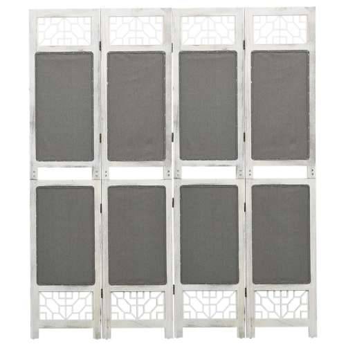 338555 4-Panel Room Divider Grey 140x165 cm Fabric Cijena