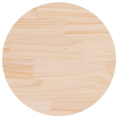 Ploča za stol Ø 60 x 2,5 cm od masivne borovine - Prirodna Ø 60 x 2.5 cm 1 Cijena