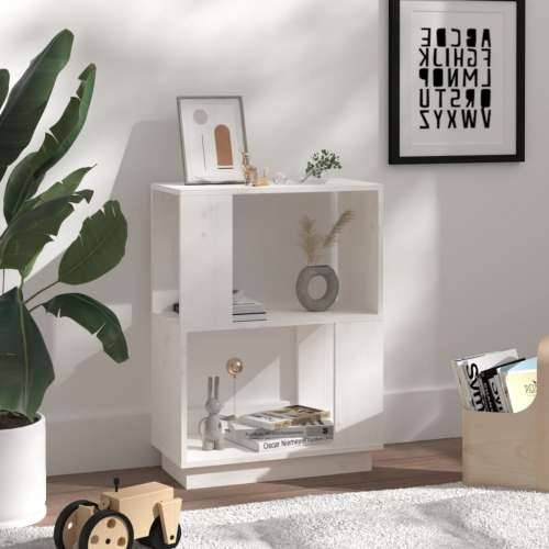 Ormarić za knjige / pregrada bijeli 51 x 25 x 70 cm od borovine - Bijela 1 Cijena