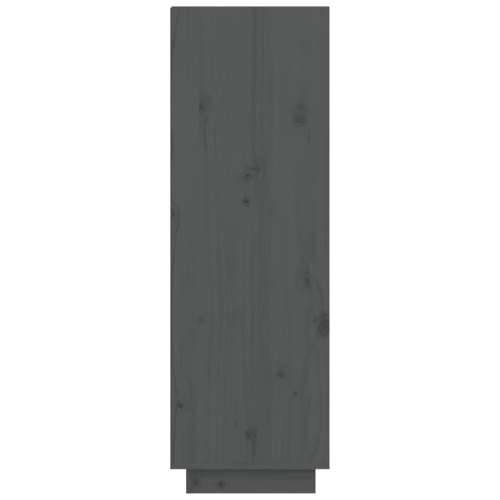 Ormarić za cipele sivi 60 x 34 x 105 cm od masivne borovine - Siva 1 Cijena
