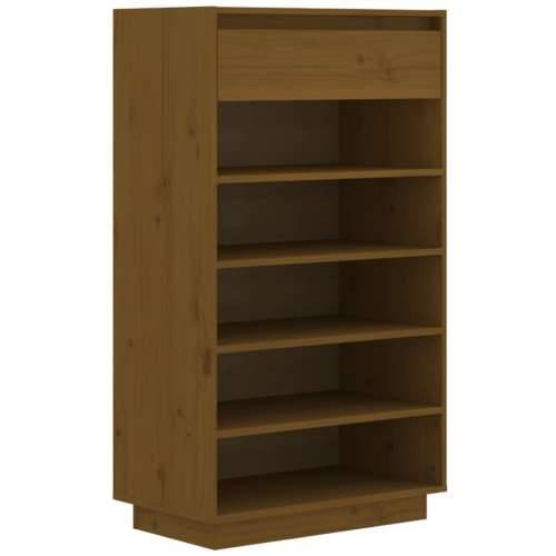 Ormarić za cipele boja meda 60 x 34 x 105 cm masivna borovina - boja meda 1 Cijena