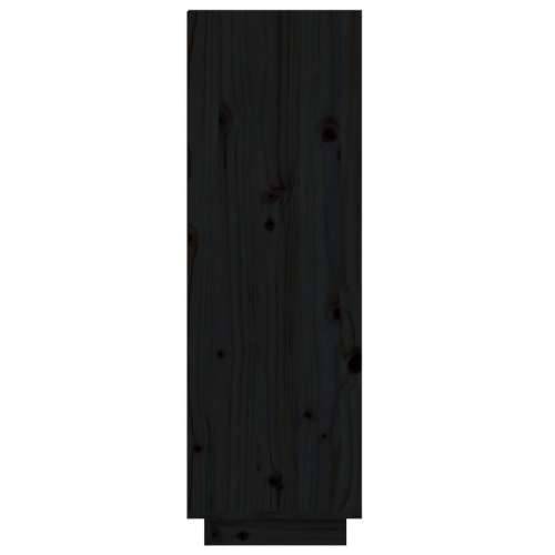 Ormarić za cipele crni 60 x 34 x 105 cm od masivne borovine - Crna 1 Cijena