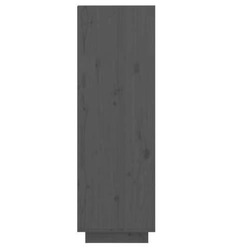 Ormarić za cipele sivi 30x34x105 cm od masivne borovine - Siva 1 Cijena