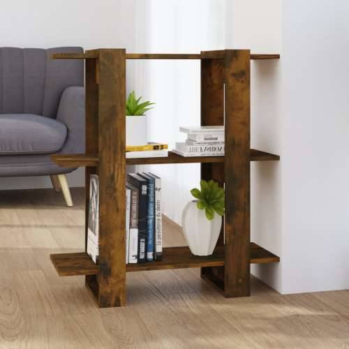 Ormarić za knjige / pregrada boja dimljenog hrasta 80x30x87 cm - Dimljeni hrast 1 Cijena
