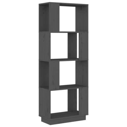 Ormarić za knjige / pregrada sivi 51x25x132 cm od borovine Siva 1 Cijena