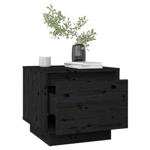 Noćni ormarići 2 kom crni 35 x 34 x 32 cm od masivne borovine - Crna 2 Cijena