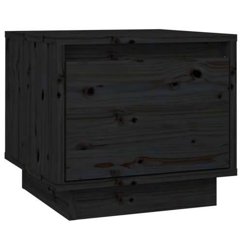 Noćni ormarići 2 kom crni 35 x 34 x 32 cm od masivne borovine - Crna 2 Cijena