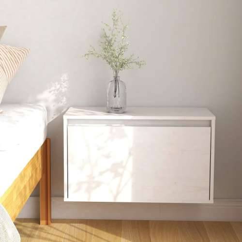 Zidni ormarić bijeli 60 x 30 x 35 cm od masivne borovine - Bijela 1 Cijena