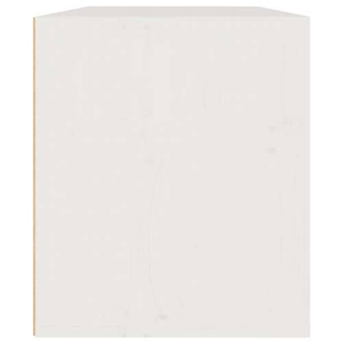 Zidni ormarić bijeli 60 x 30 x 35 cm od masivne borovine - Bijela 1 Cijena