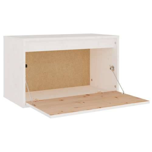 Zidni ormarić bijeli 60 x 30 x 35 cm od masivne borovine - Bijela 1 Cijena