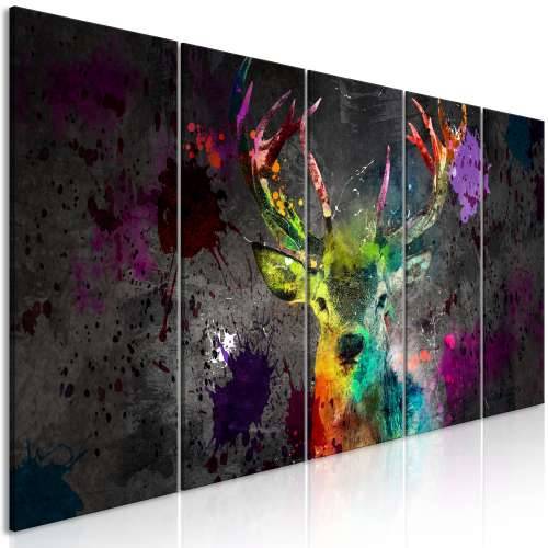 Slika - Rainbow Deer (5 Parts) Narrow 200x80