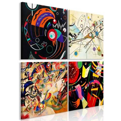 Slika - Colours Dance (4 Parts) 80x80 Cijena