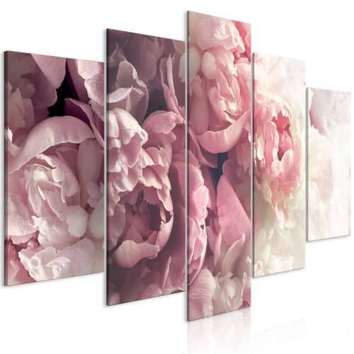 Slika - Vintage Peonies (5 Parts) Wide 100x50 Cijena