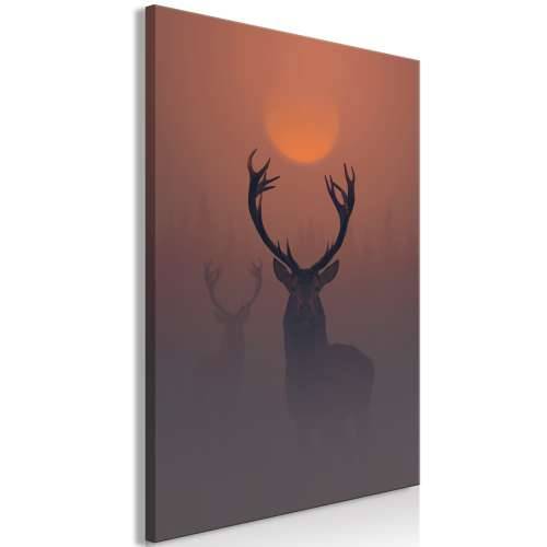 Slika - Deers in the Fog (1 Part) Vertical 60x90 Cijena