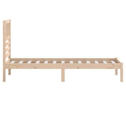 Okvir za krevet od masivne borovine 90 x 200 cm Prirodna 90 x 200 cm Cijena