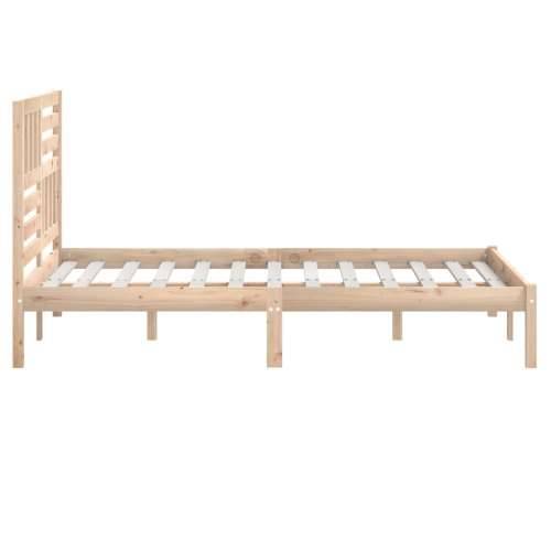 Okvir za krevet od masivne borovine 140 x 200 cm Prirodna 140 x 200 cm Cijena