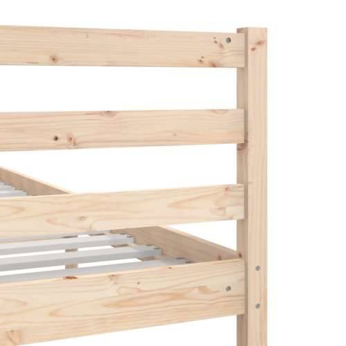 Okvir za krevet od masivnog drva 140 x 190 cm - Prirodna 140 x 190 cm Cijena